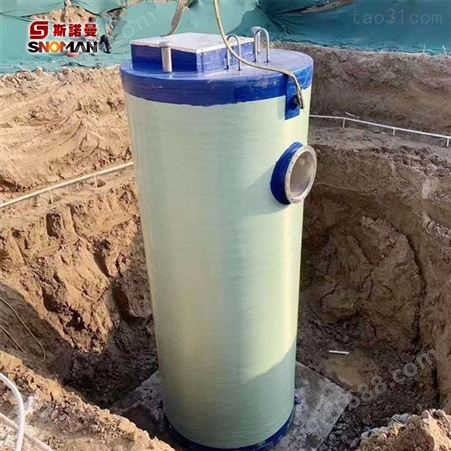 一体化污水提升器 GRP泵站一体成套设备 大功率玻璃钢提升泵站