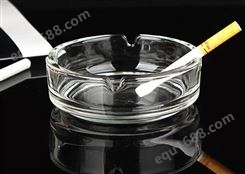 广告烟灰缸玻璃烟灰缸塑料烟灰缸宣传礼品定制免费印字大中小号