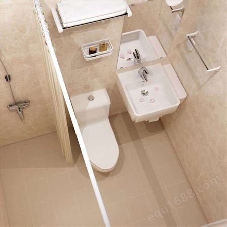 BU1116整体卫生间 不用做防水淋浴房 来图定制酒店公寓整体浴室