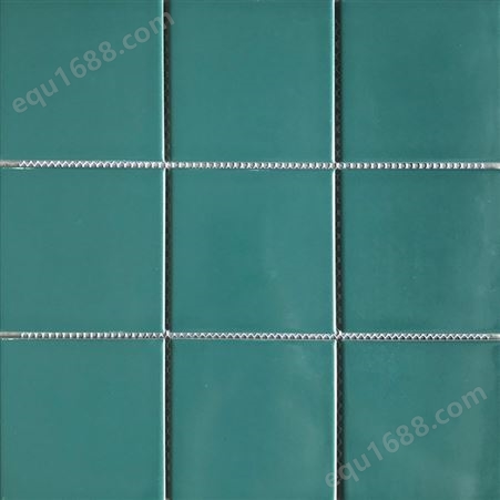 批发墨绿色泳池砖300×300马赛克神秘网红长条纹4897格子砖地面砖