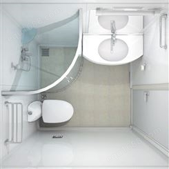 BU1316整体卫生间集成浴室酒店用整体浴室 酒店一体式卫生间