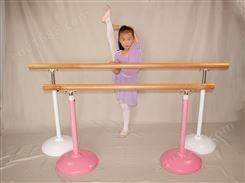 舞蹈室训练移动式松木把杆 体操练功压腿杆 可调节高度体操杆