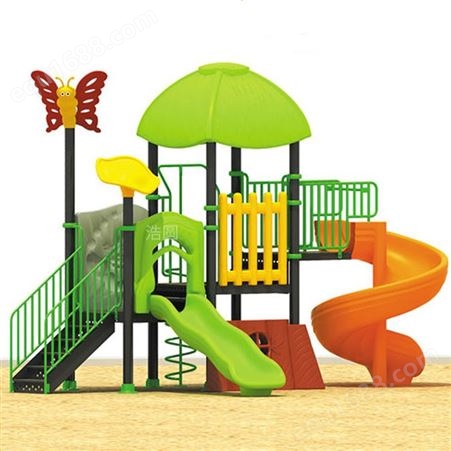 幼儿园大型滑梯 商场塑料儿童滑梯 支持定制游乐设施 浩圆