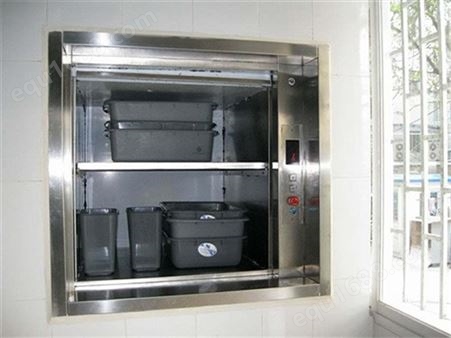 东奥 十 堰传菜台升降电梯 上下行同时进行 不锈钢材质更耐用