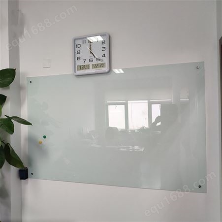 磁性玻璃白板 挂壁式 投影书写两用板 会议室培训教学用 鼎峰博晟