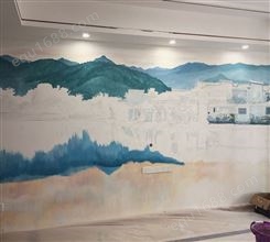 广州直销 3d墙绘中国风  现代主义 抽象派 写实主义