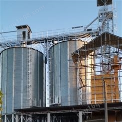 800吨粮仓 300吨小型玉米小麦仓储仓库 钢板干湿谷仓库图片