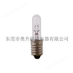 供应 T6.5 E10设备指示灯泡 T2 E10 6X35mm管型白炽灯泡