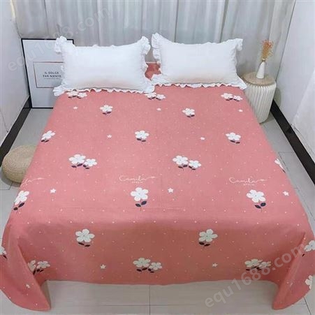 鑫悦凯厂家供应棉质床单 磨毛加厚版床单 床上用品 欢迎选购