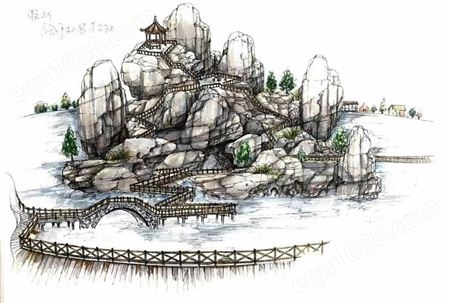 宁波大门假山 塑石假山现场 人工假山瀑布制作公司 园林假山公司