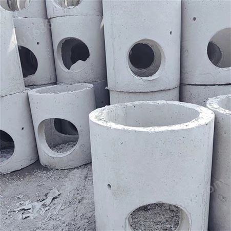 混凝土圆形预制检查井 排污污水井 下水道井筒管 安装简便