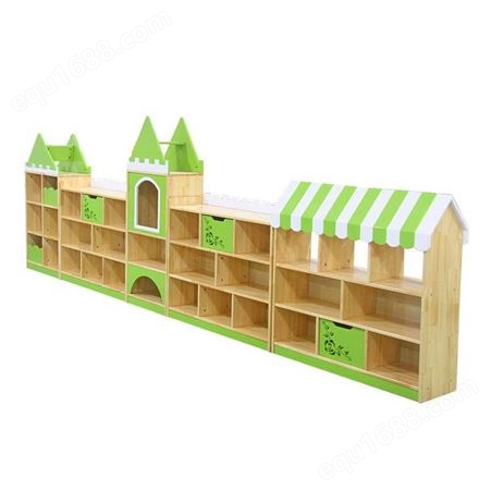 南宁木制区角组合玩具柜 早教幼儿园书包柜衣帽柜配套家具