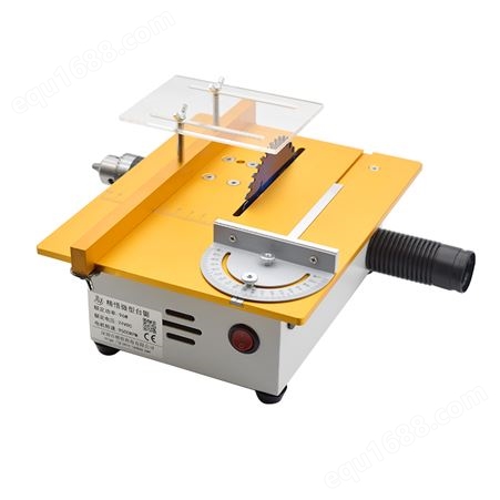 精悟微型多功能台锯diy小型电锯桌面切割机迷你开槽木工推台锯
