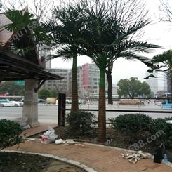 异型仿真椰子树 源头基地制作天骄园林假树装饰生态餐厅效果自然
