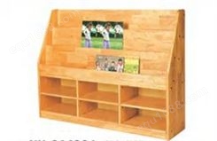 幼儿园 儿童书架 落地幼儿书柜 绘本架实木家用