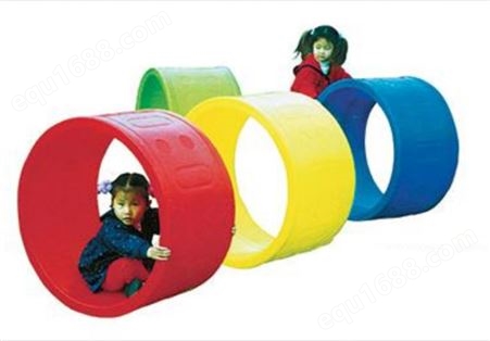幼儿园彩色滚筒 感统教具儿童玩具 平衡锻炼钻洞感统训练