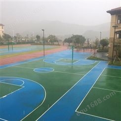 惠州市惠城丙烯酸标准篮球场施工 硅PU篮球场地坪漆厂家