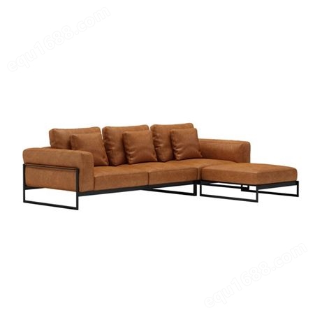 天一美家北欧风格布艺沙发三人位小户型简约现代客厅科技布家具