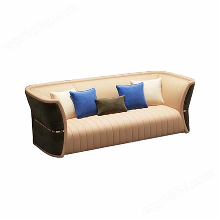 天一美家/意式轻奢定制真皮沙发组合1+2+3整套客厅现代定制家具