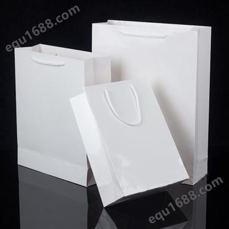 白卡纸竖款手提纸袋印刷 200*100*280mm 礼物袋定制