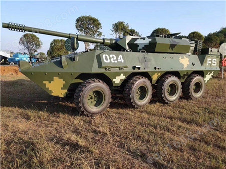 大型铁艺军事模型99式坦克大炮高射炮比例1:1金属摆件商业展览
