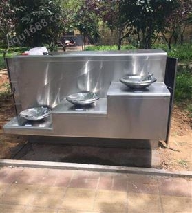 三盘阶梯式直饮水机 户外室外公园景区用 不锈钢 可以非标定做