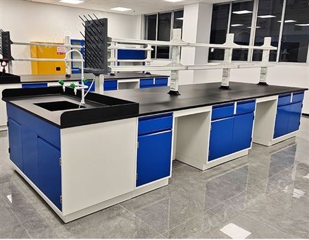 实验室工作台钢木实验台物理化学实验桌全钢试验边台通风橱柜