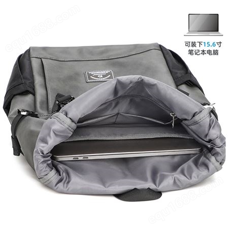 高颜值双肩包男简约旅行包大学生书包男包可扩容大容量电脑背包