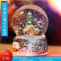 外贸出口礼品SSSY/三盛 圣诞老人水晶球装饰物OEM/ODM