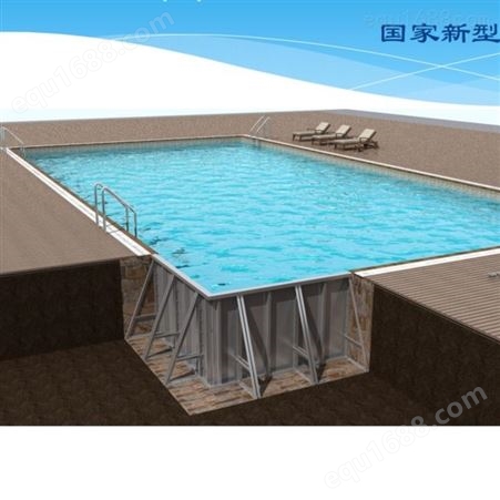 杭州佳劲支架游泳池 一体化整体钢结构游泳池 泳池水处理设备